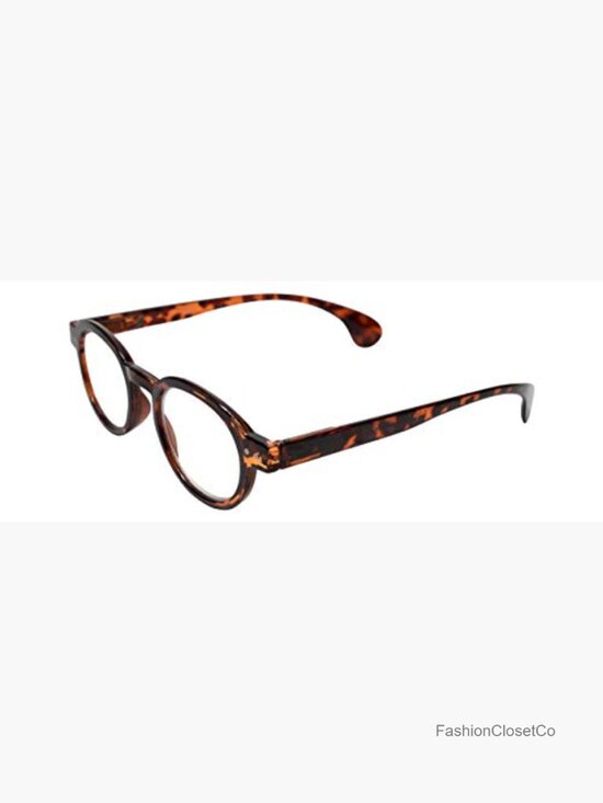 Vintage Oval Reading Glasses Full-Rim Acetate Spring Hinge Readers